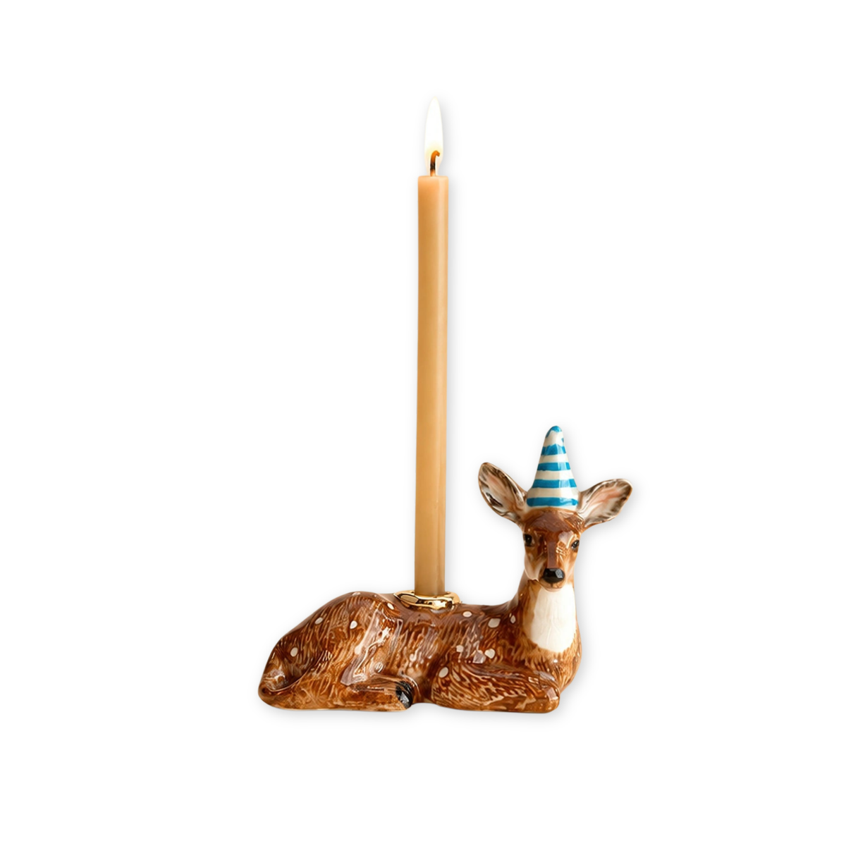 Deer porcelain party animal cake topper by Camp Hollow