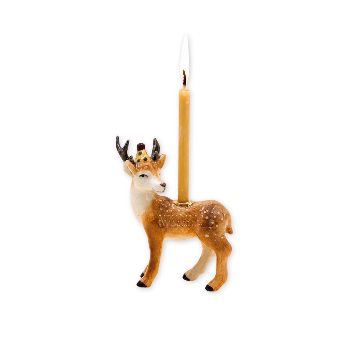 Stag porcelain party animal cake topper by Camp Hollow