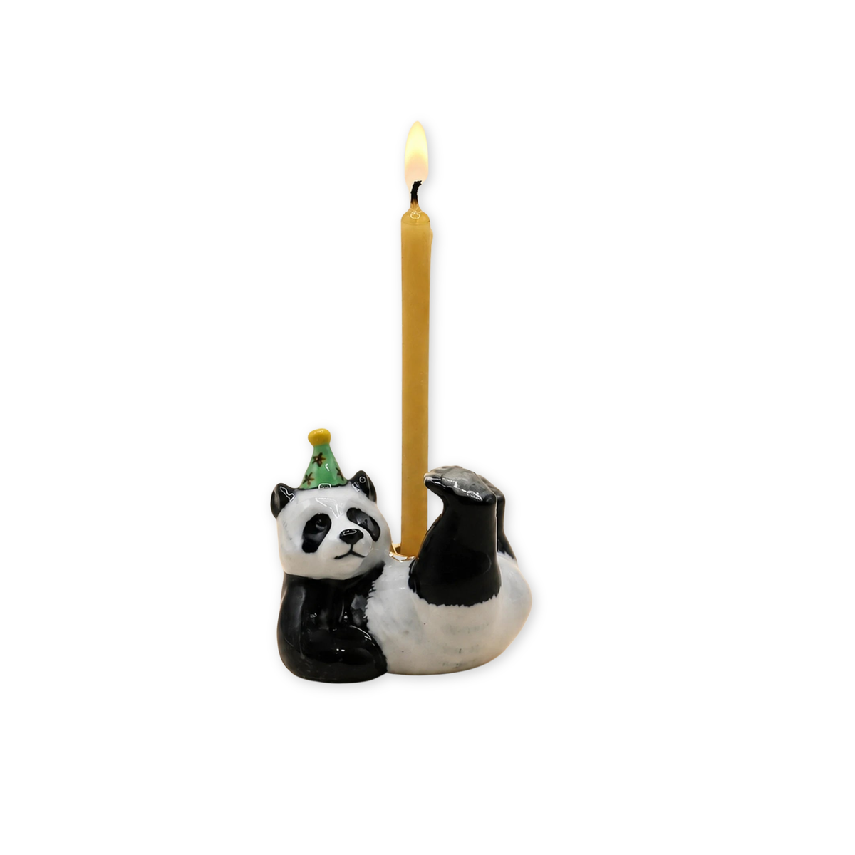 Panda porcelain party animal cake topper by Camp Hollow