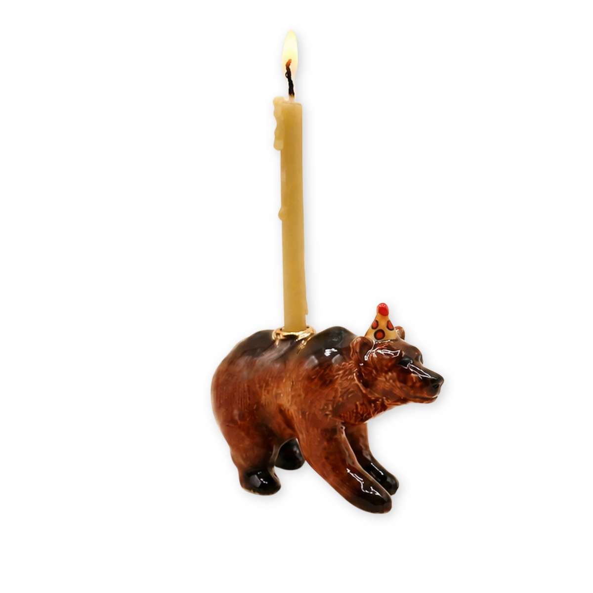 Bear porcelain party animal cake topper by Camp Hollow