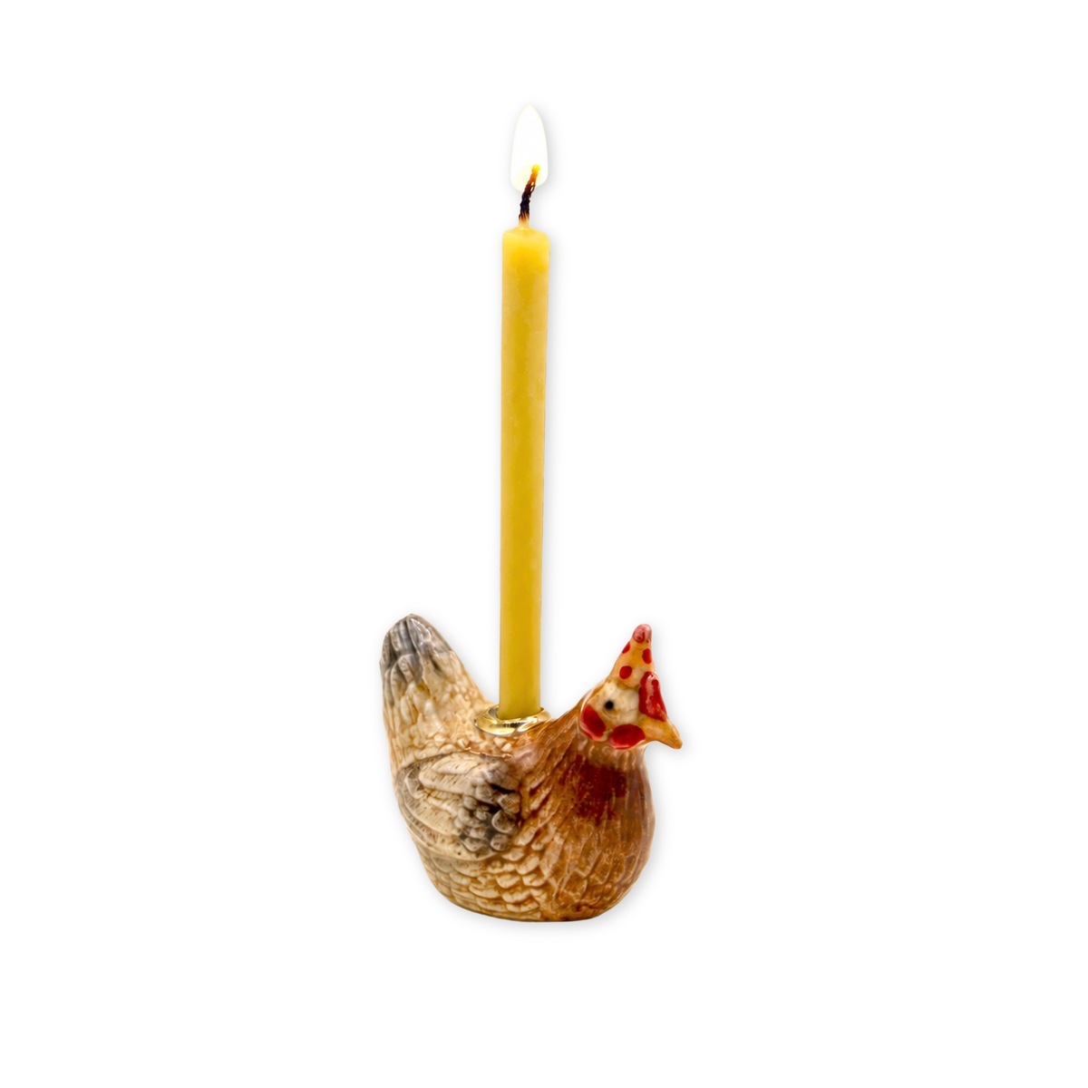 Year of the Rooster porcelain party animal cake topper by Camp Hollow