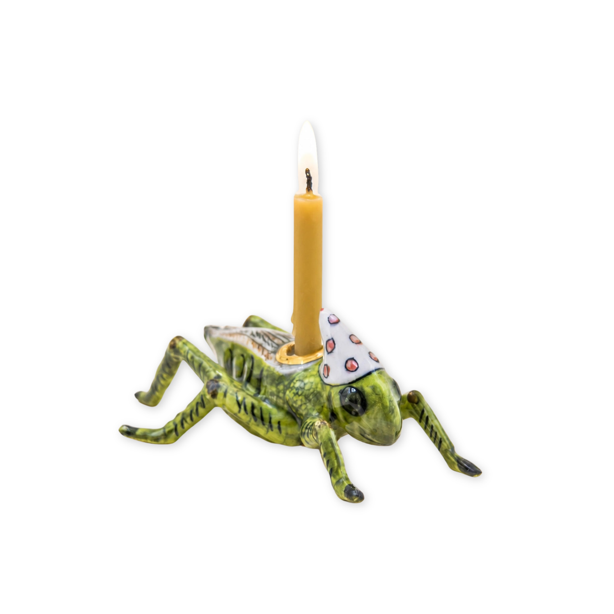 Cricket porcelain party animal cake topper by Camp Hollow