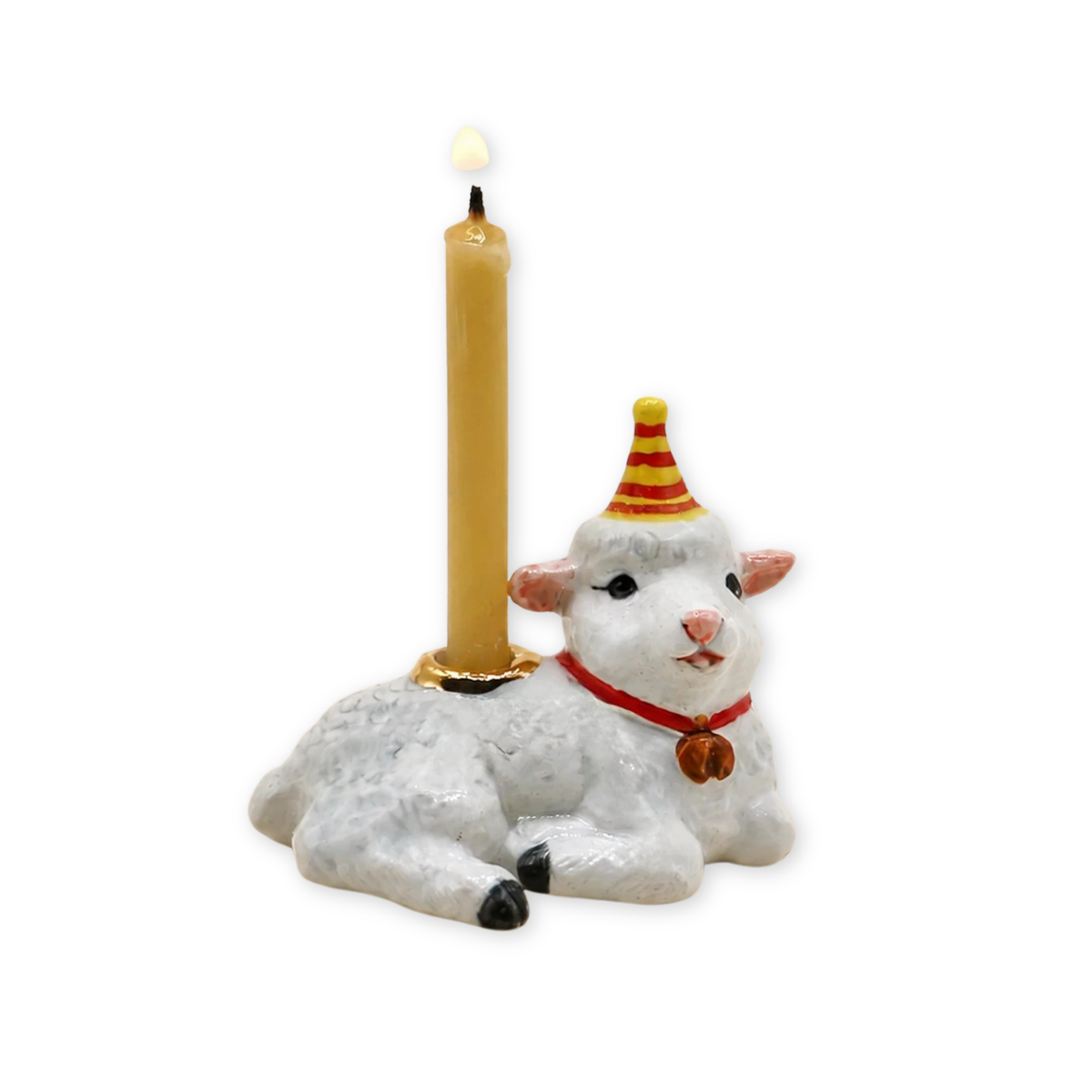 Year of the Goat porcelain party animal cake topper by Camp Hollow
