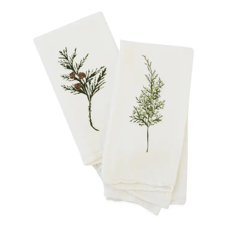 Winter Green Napkins - Set of 4
