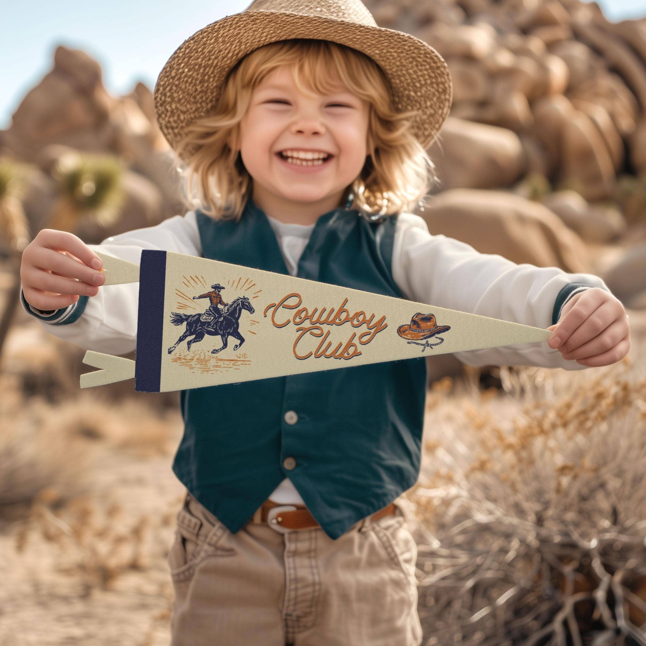 Cowboy Club Felt Pennant: Large Pennant