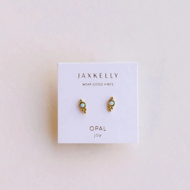 Opal Tri Ball Studs