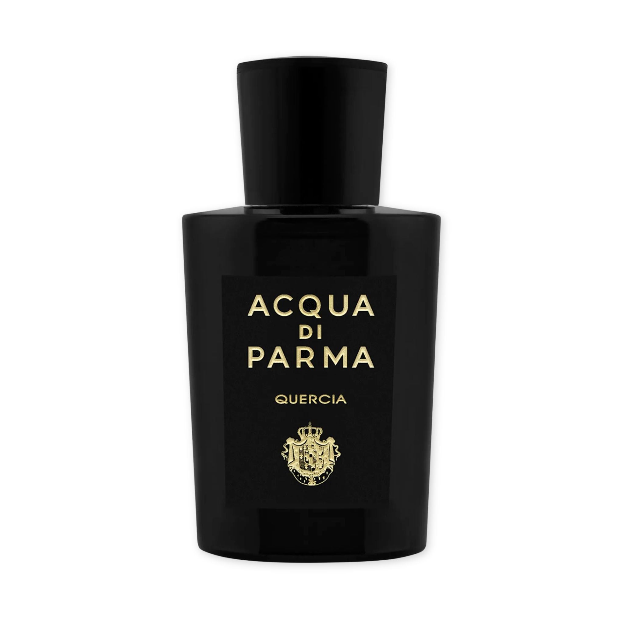 Bottle of Acqua Die Parma perfume in a black bottle