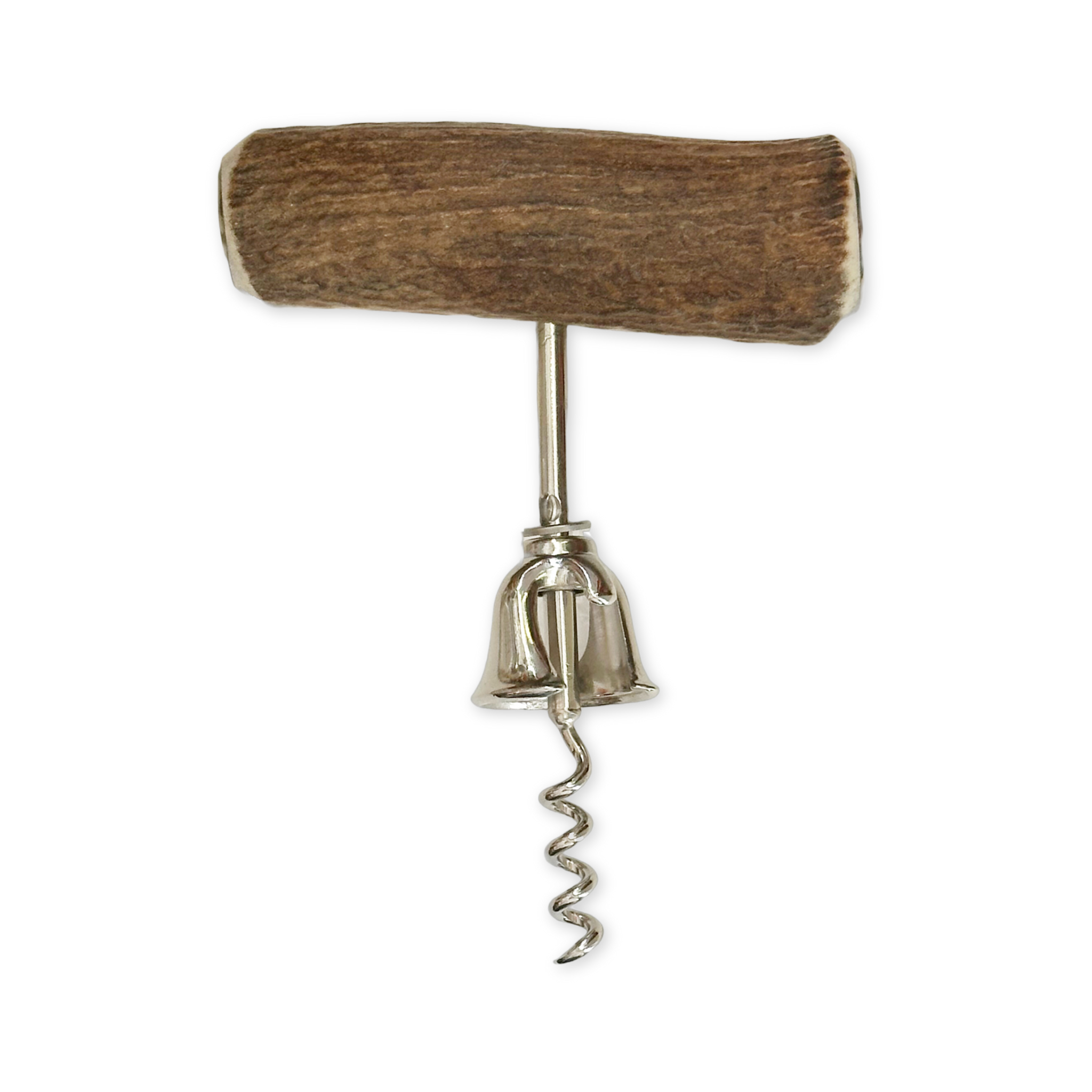wine corkscrew with an elk antler handle