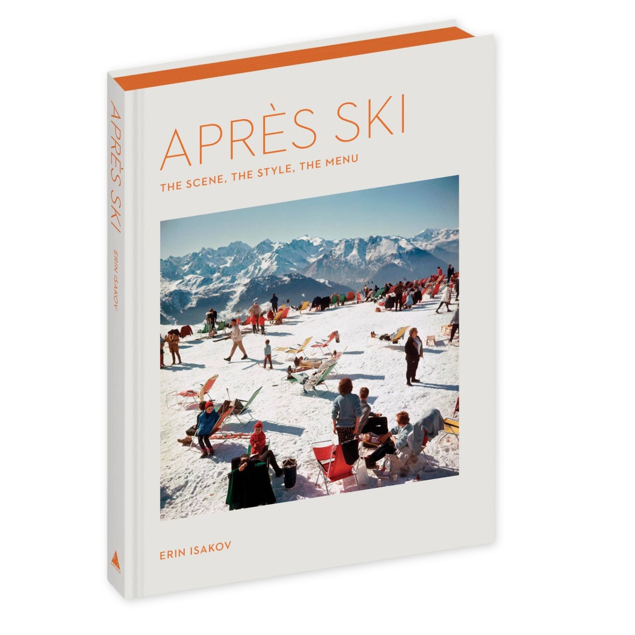 Book titled 'Ap
es Ski' with a cover photo of people on a snowy mountain.