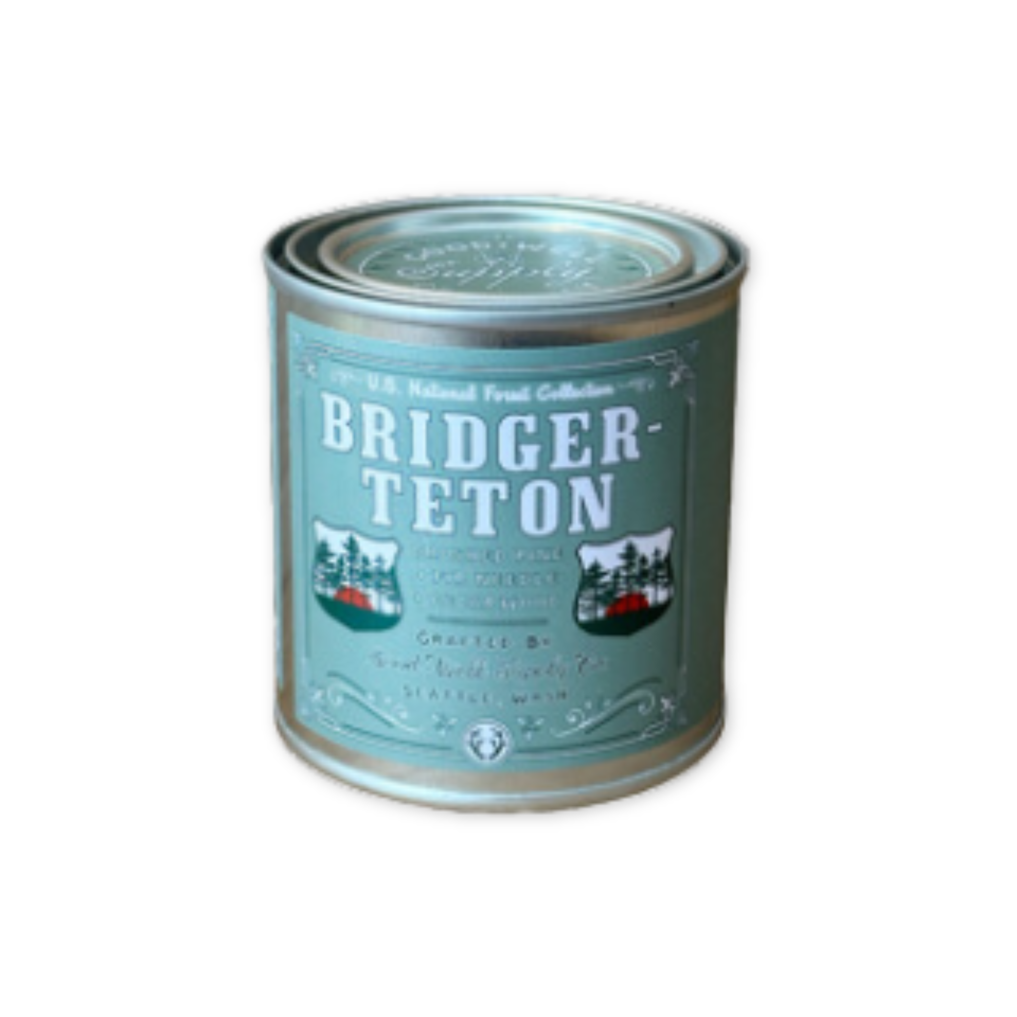 pine and cedarwood scented candle