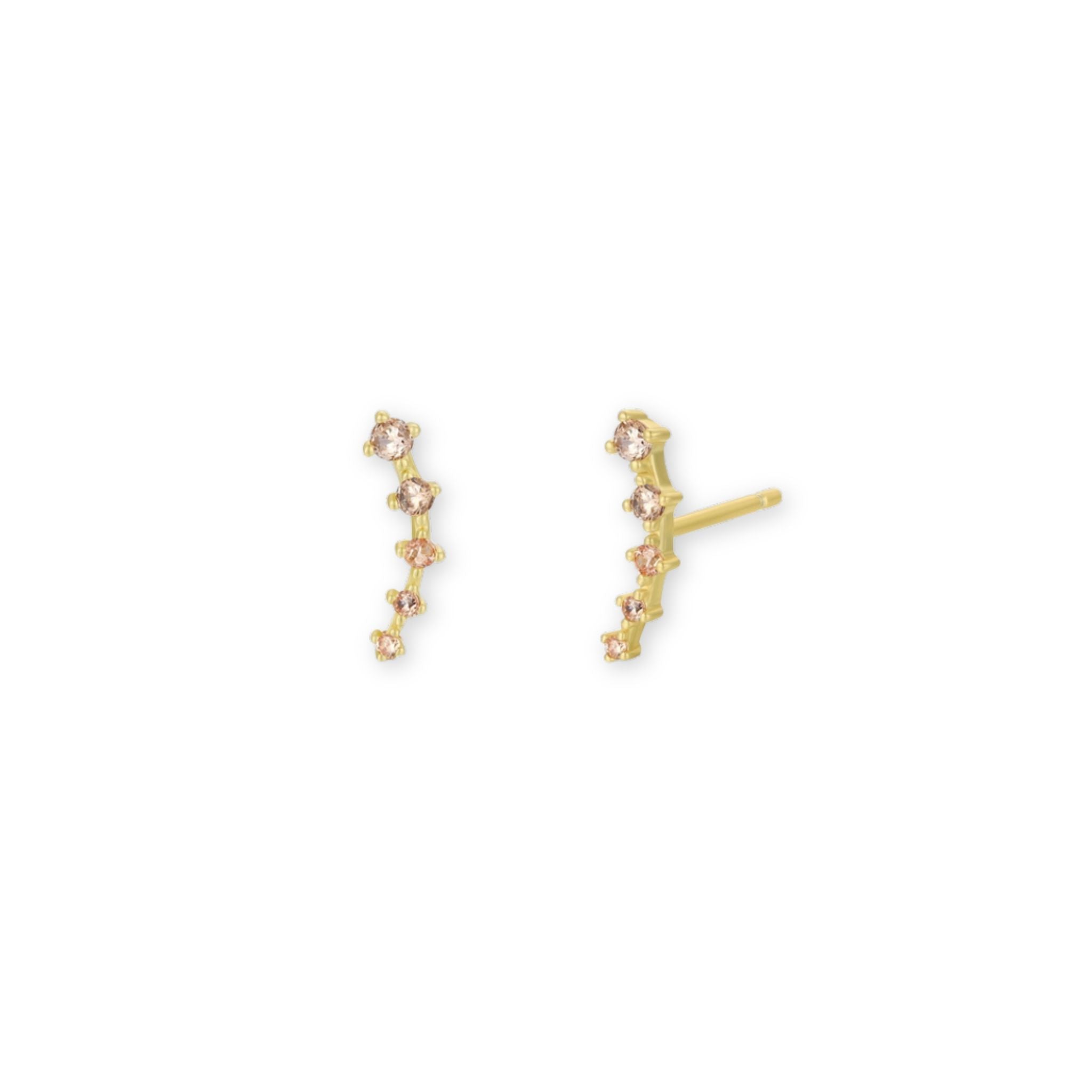 Champagne Crawler Earring