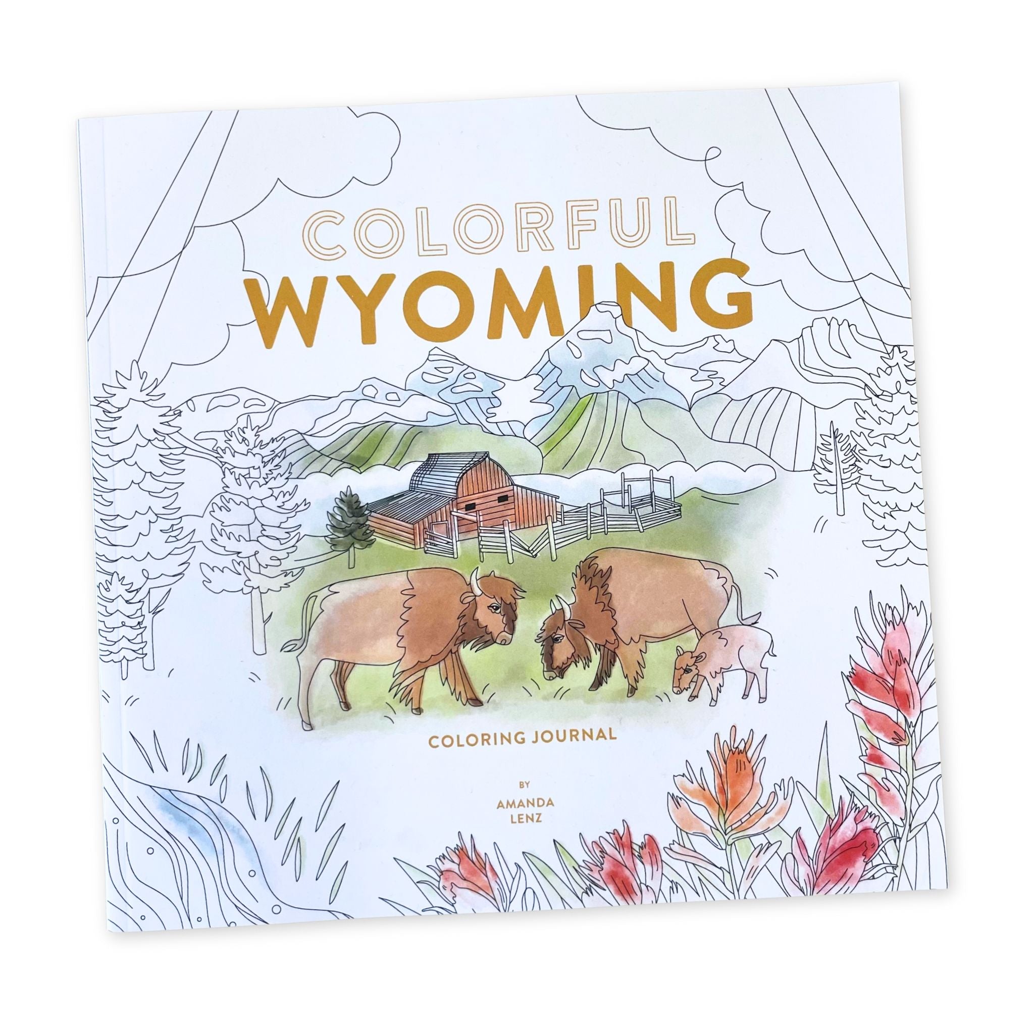Colorful Wyoming Coloring Journal