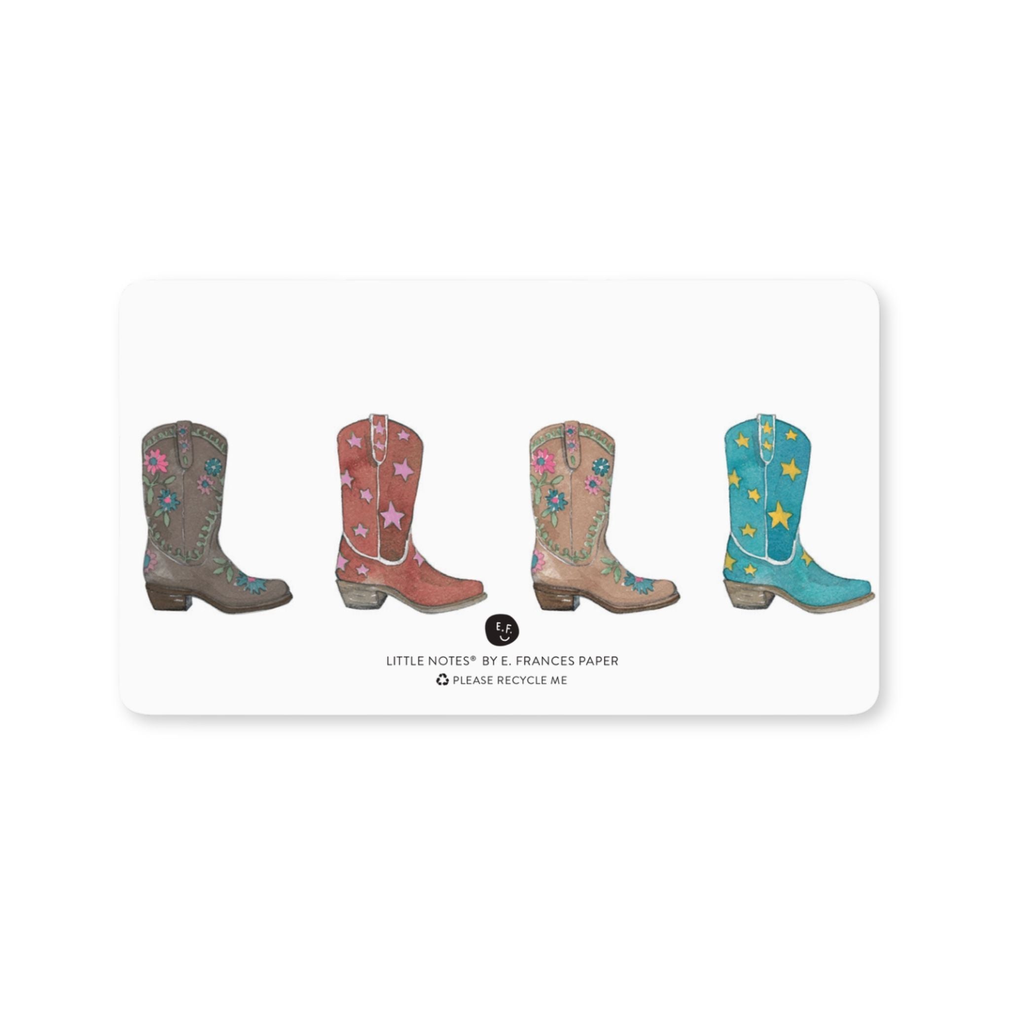 Cowboy Boot Little Notes