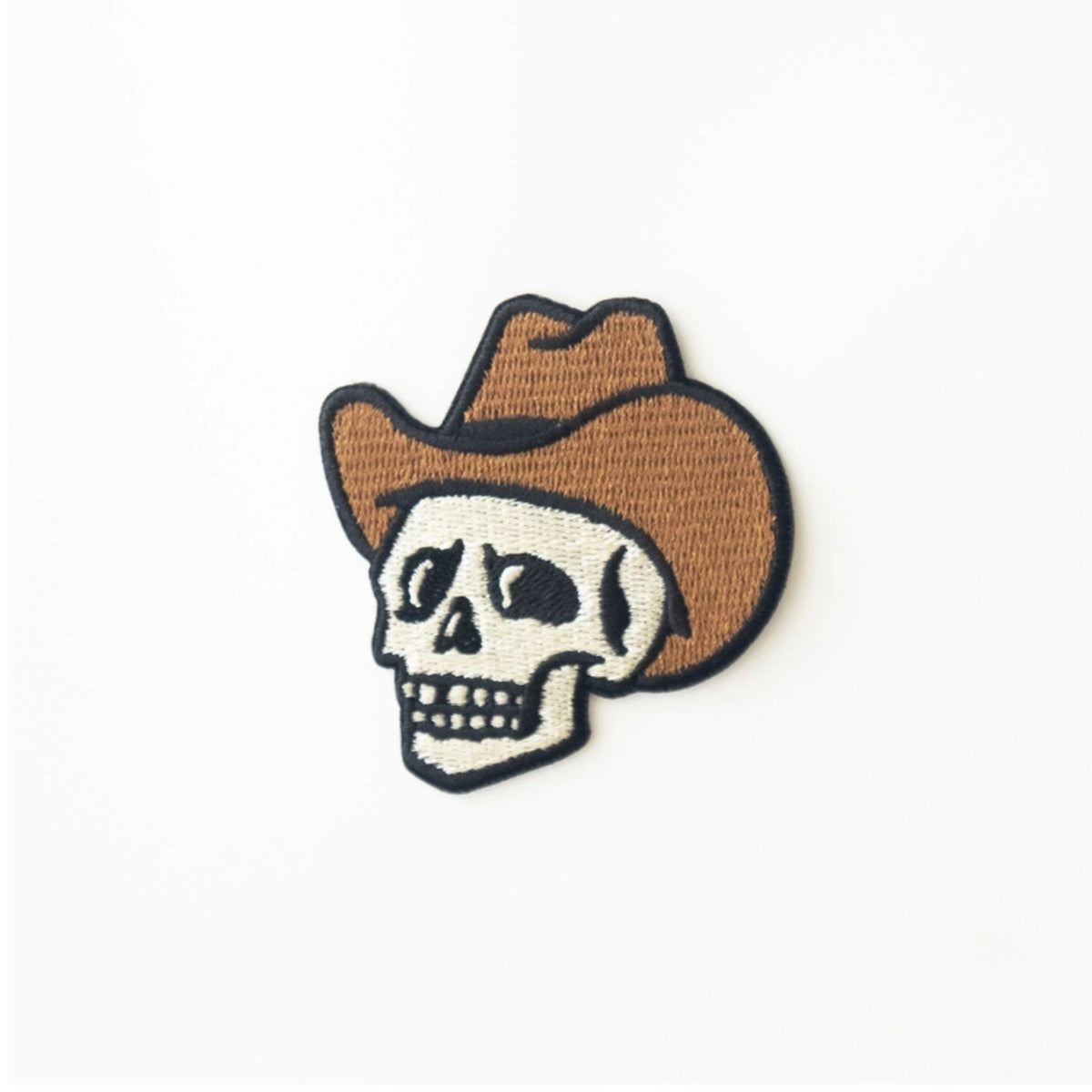 Iron on Cowboy Skull Patch