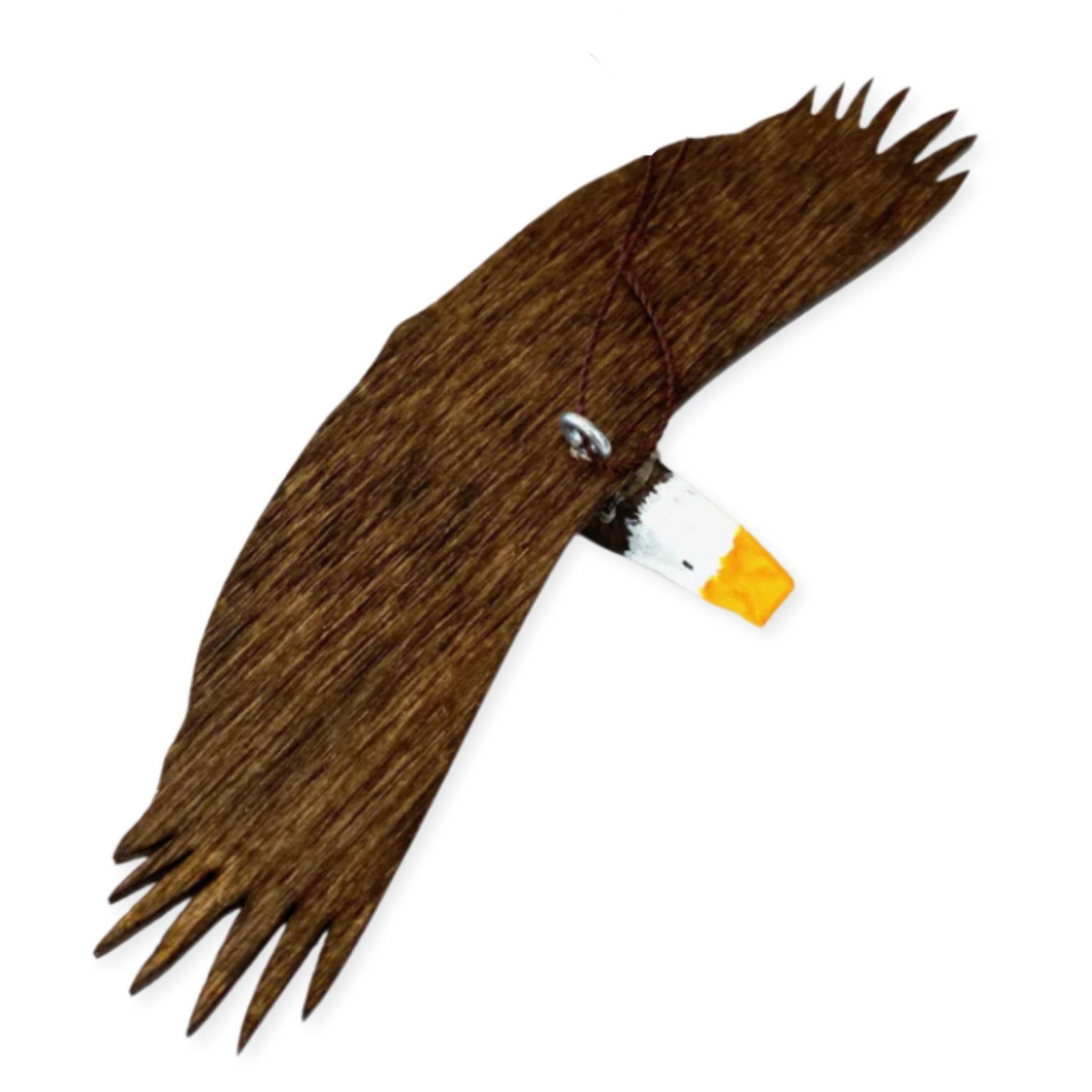Handcrafted Wood Eagle Ornament