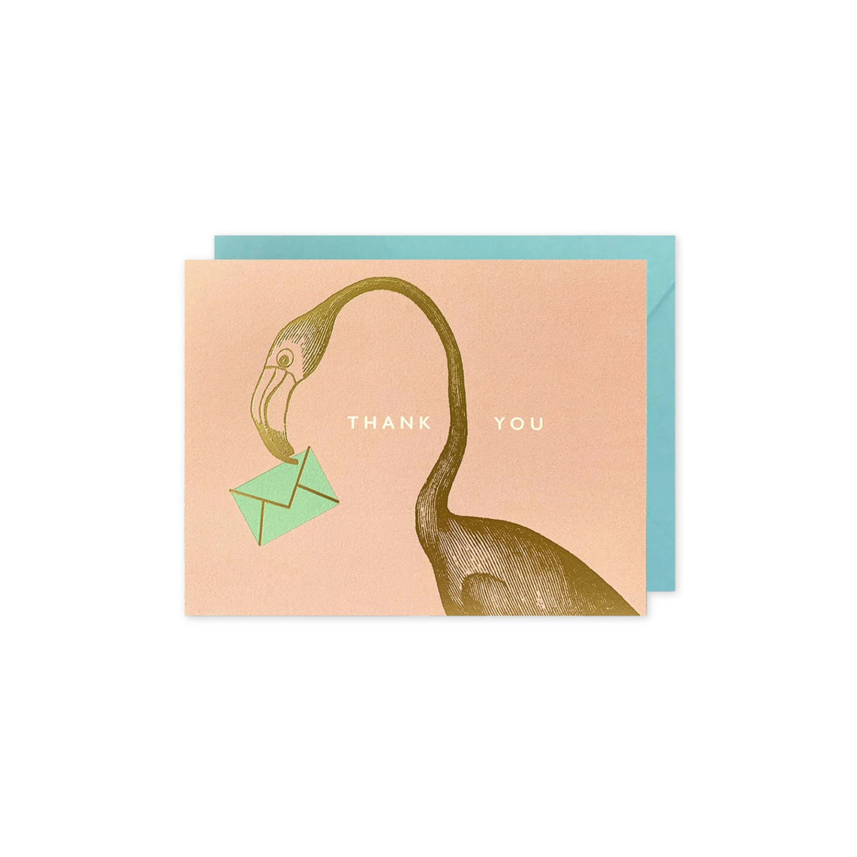 Flamingo Thank You Card