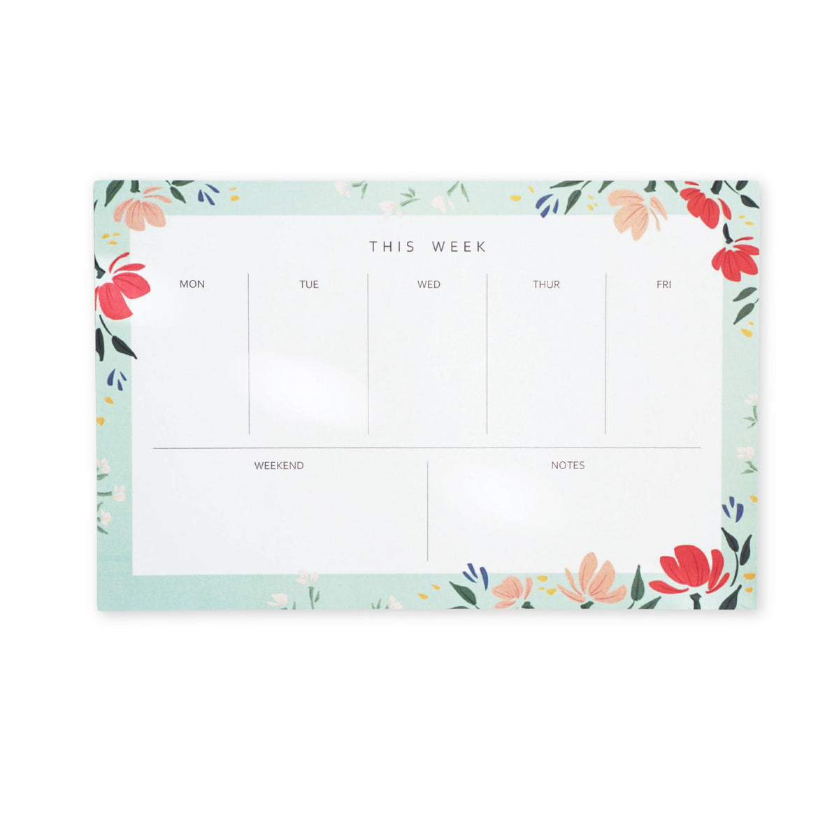 Floral weekly planner