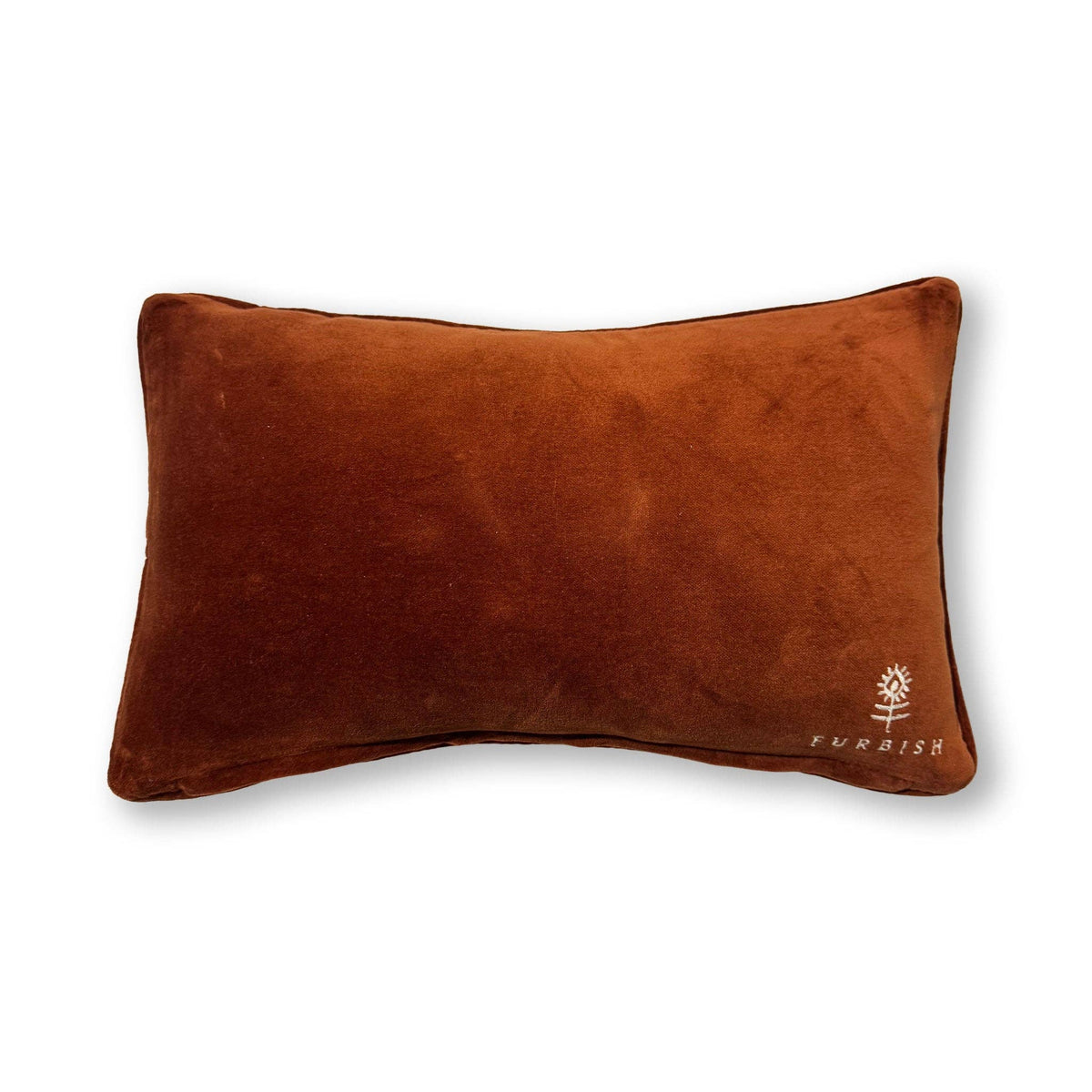 Full Send Needlepoint Pillow Backside