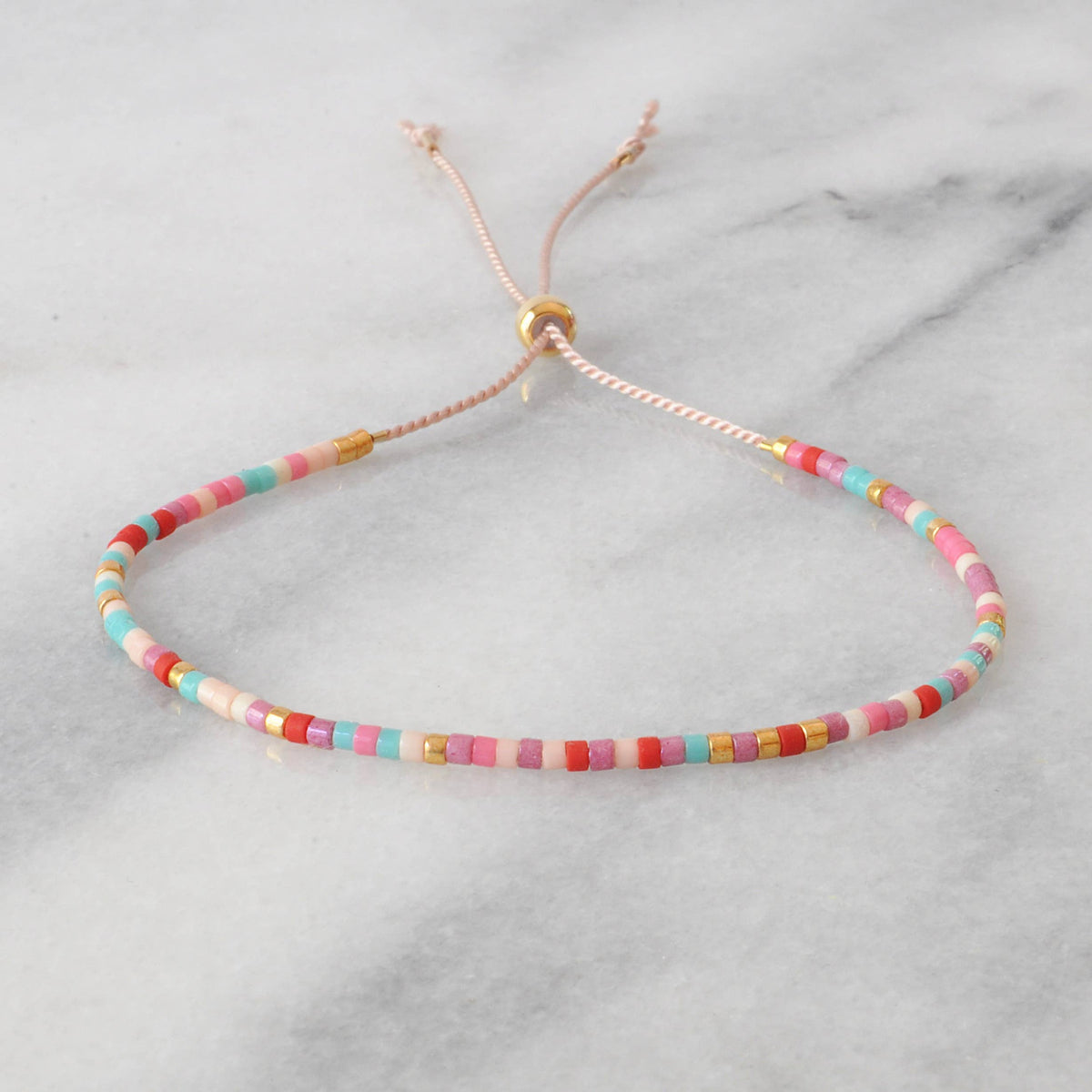 Colorful beaded bracelet.
