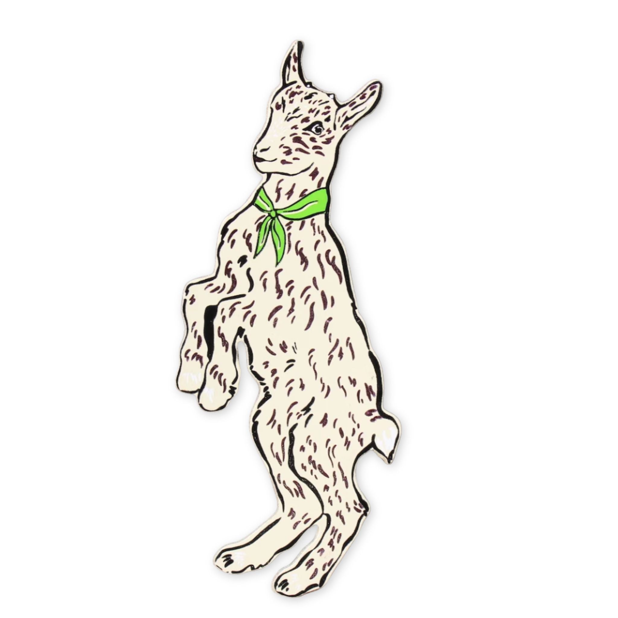 Bookmark with a goat on it