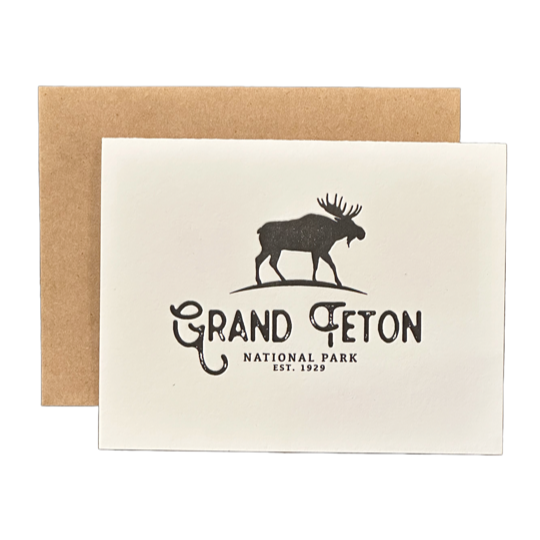 Grand Teton Moose Card