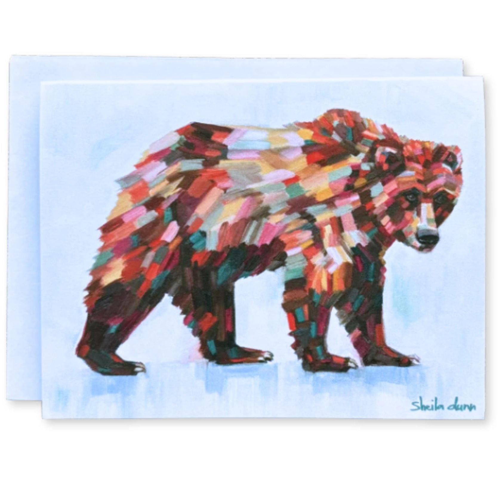 Card with a bear