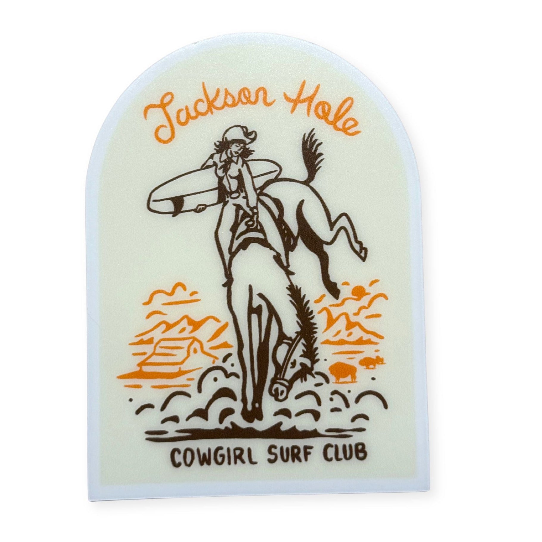 Cowgirl Surf Club Sticker