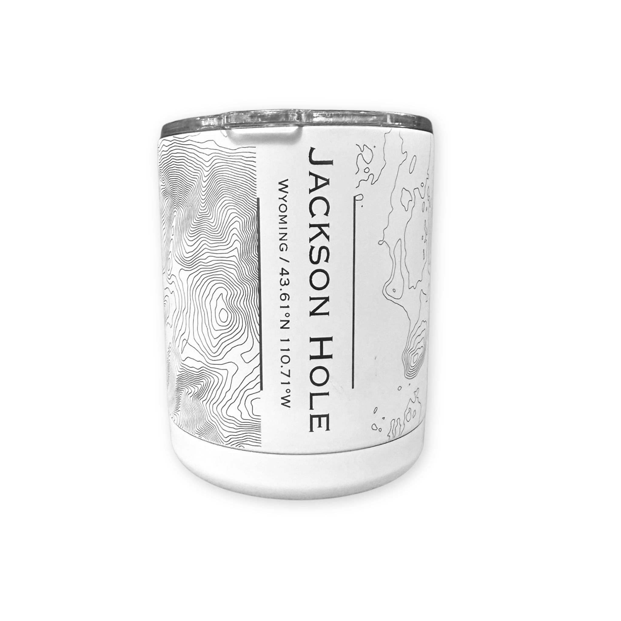 Jackson Hole WY Topo Map Insulated Cup