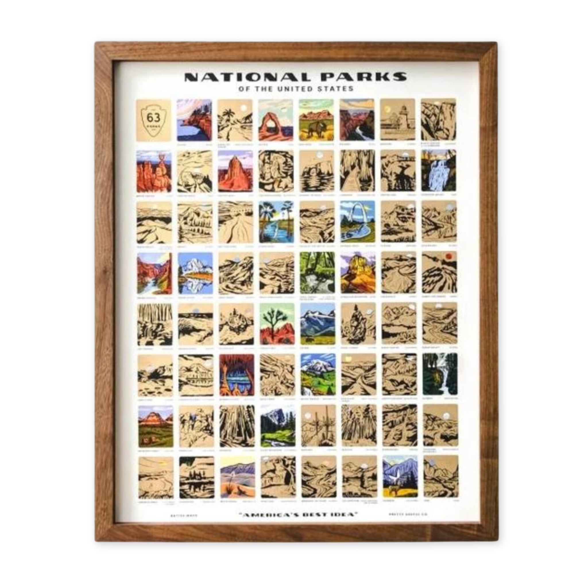 scratch off national parks print