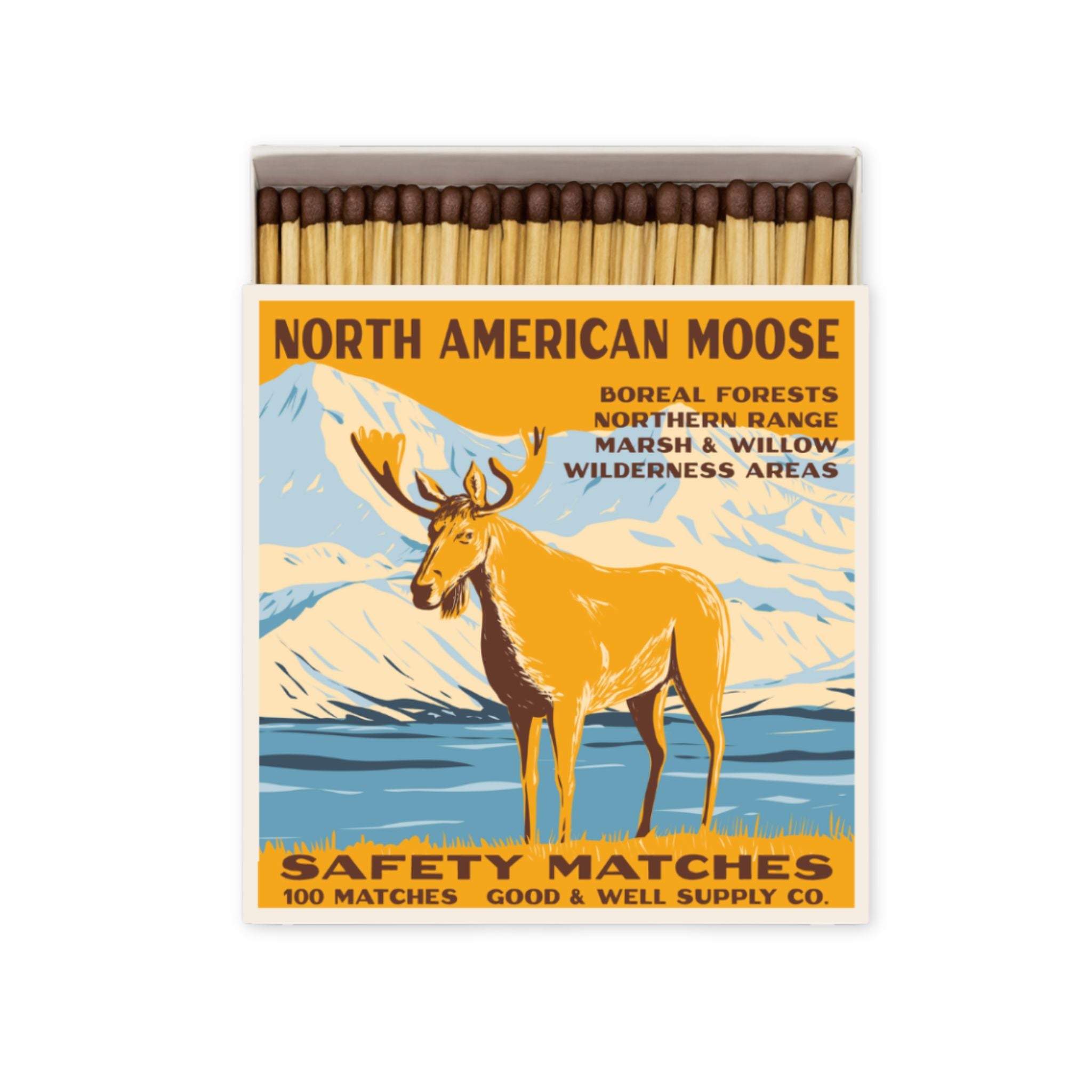 North American Moose Safety Matches