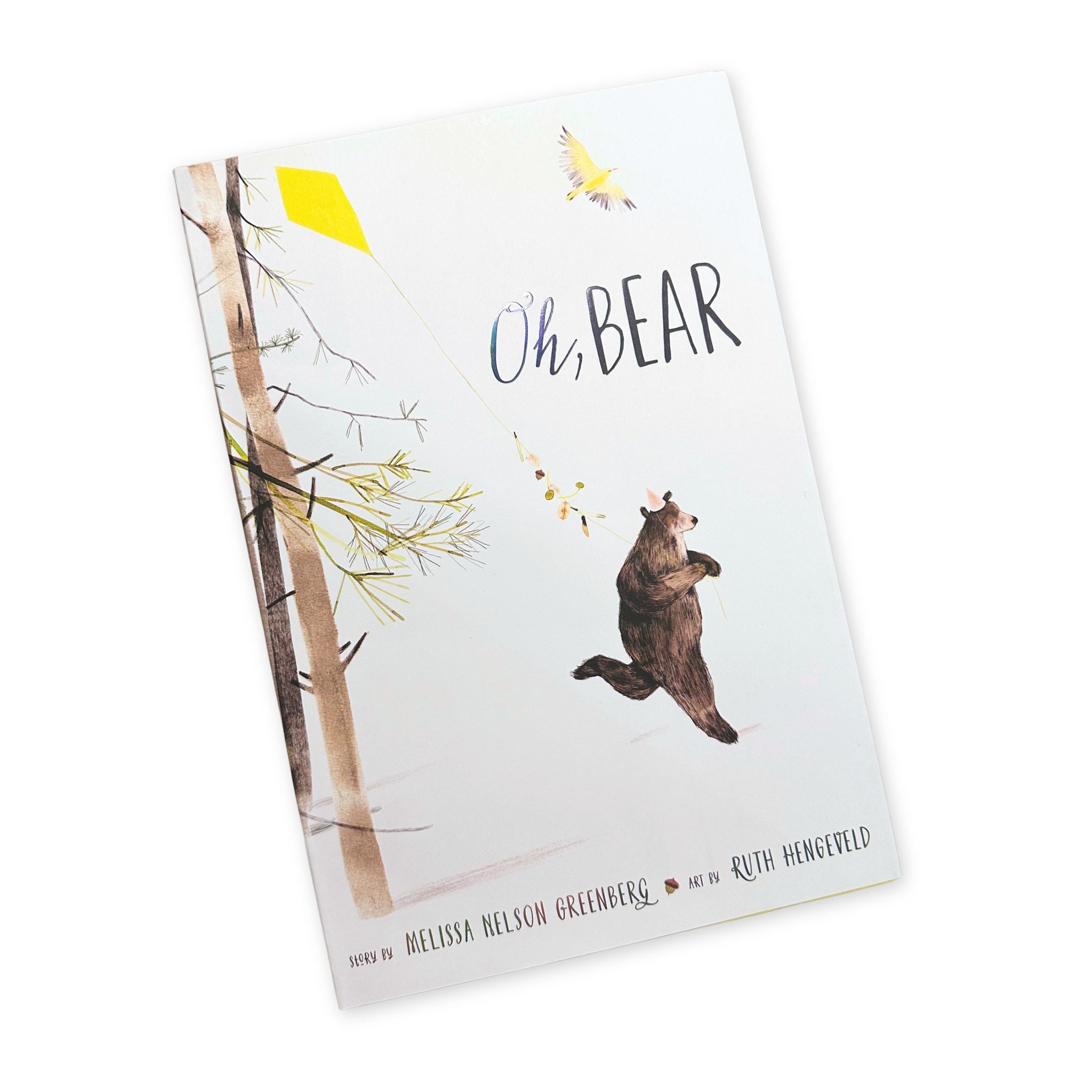 Book titled 'Oh Bear' with a bear illustration on a white background