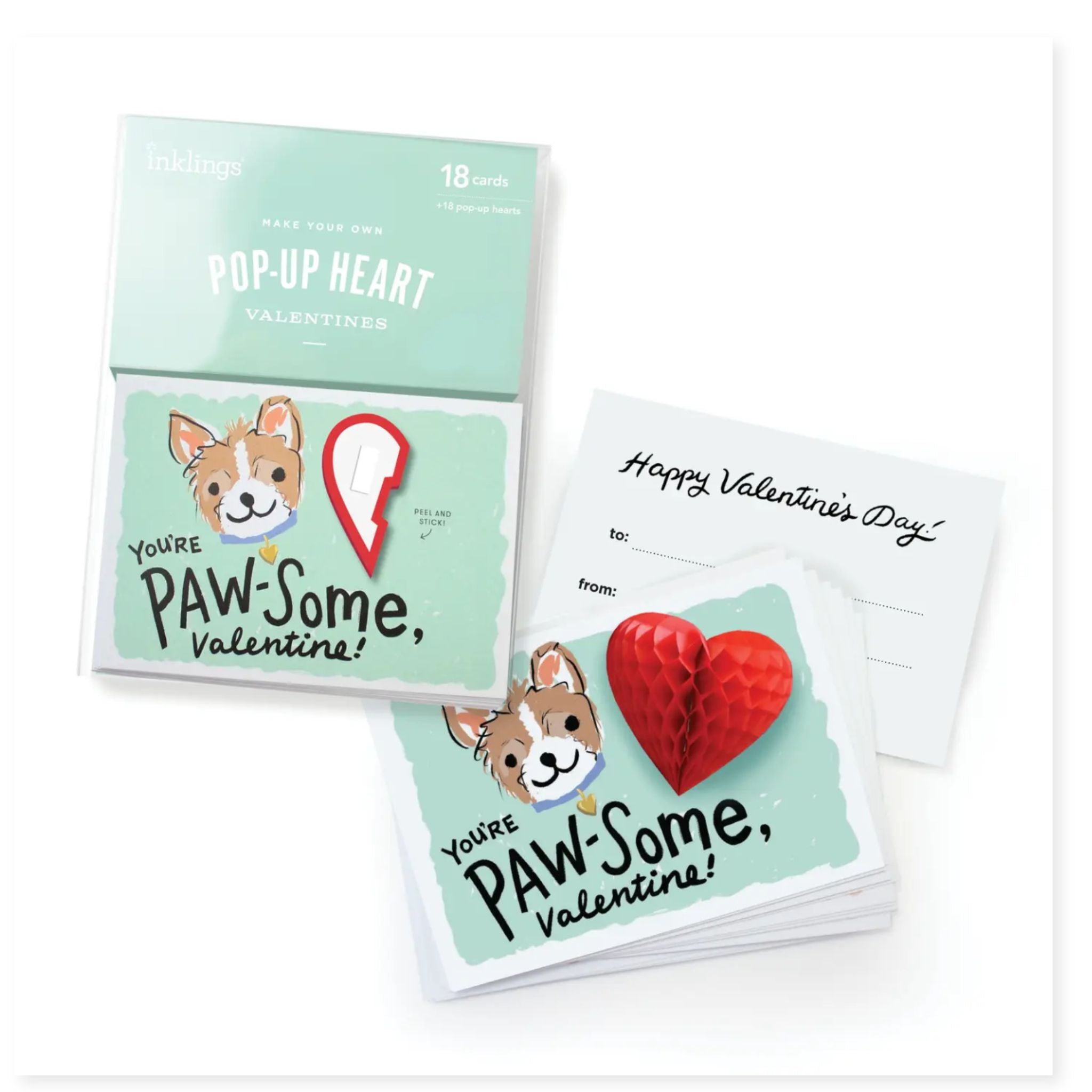 Pop- Up Puppy Valentine Box Set
