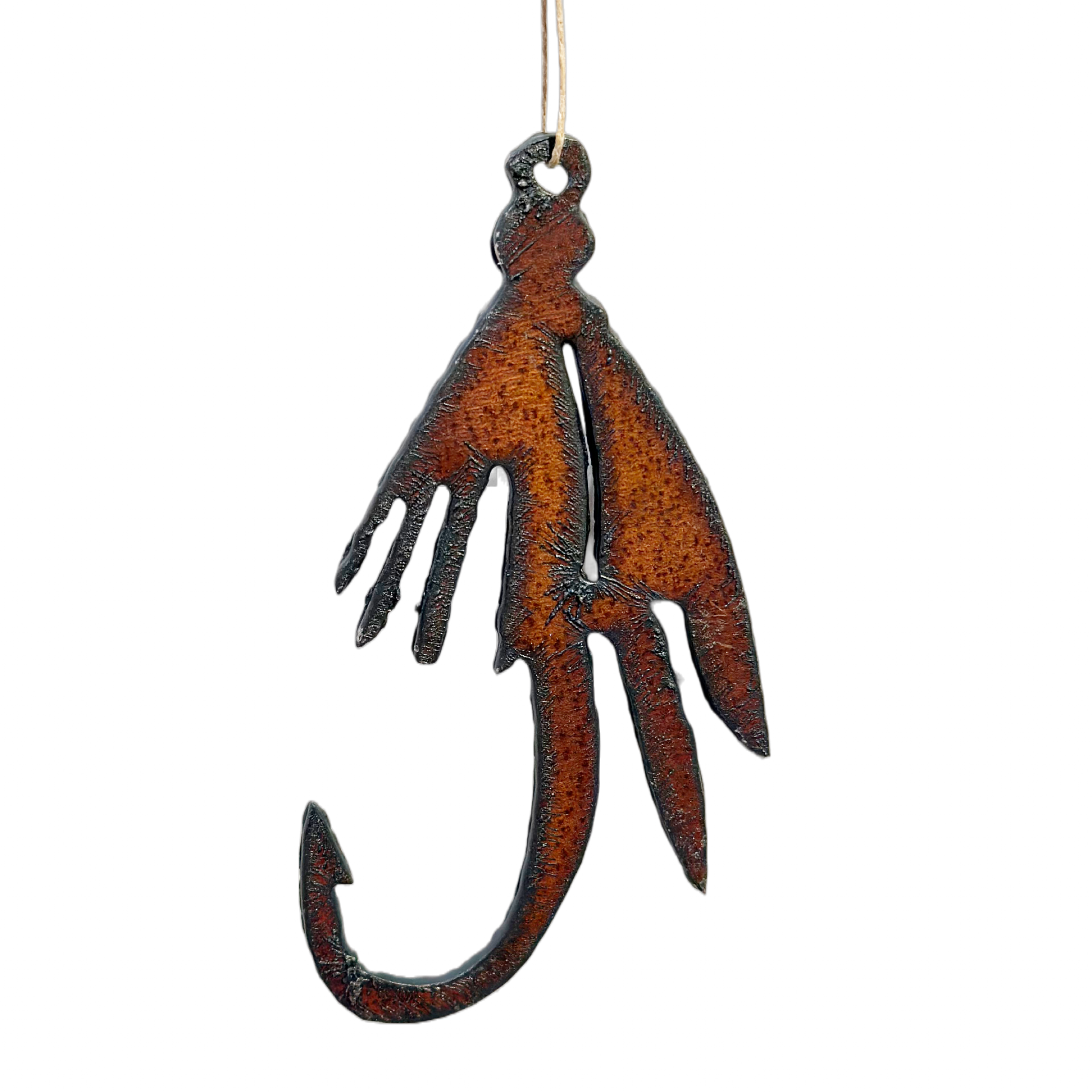 Rusted Metal Christmas Ornaments