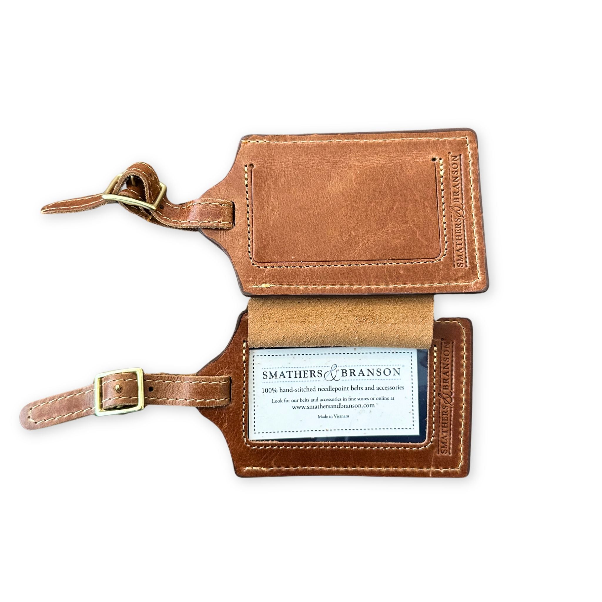 Bronco Needlepoint Luggage Tag