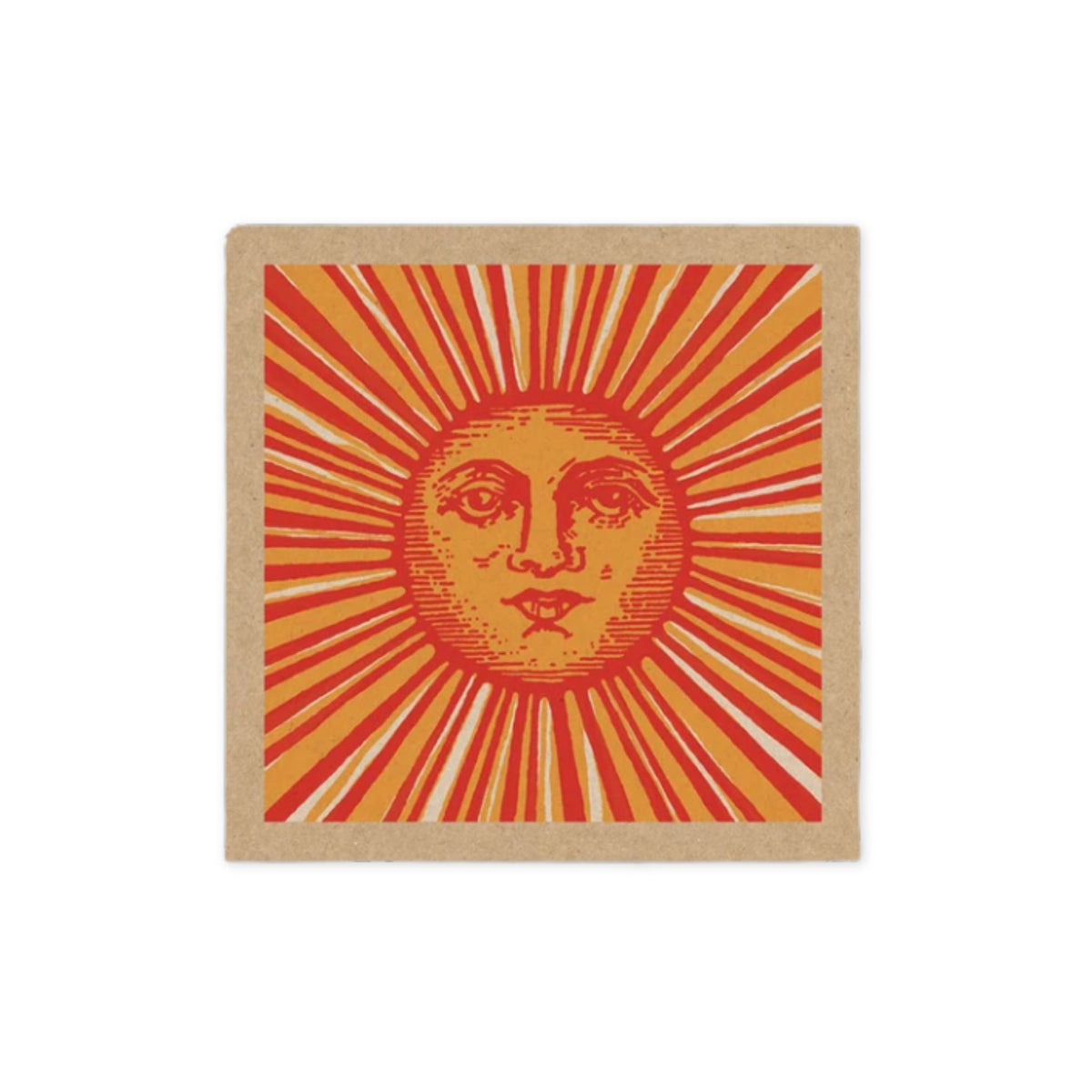 Sun Face Card