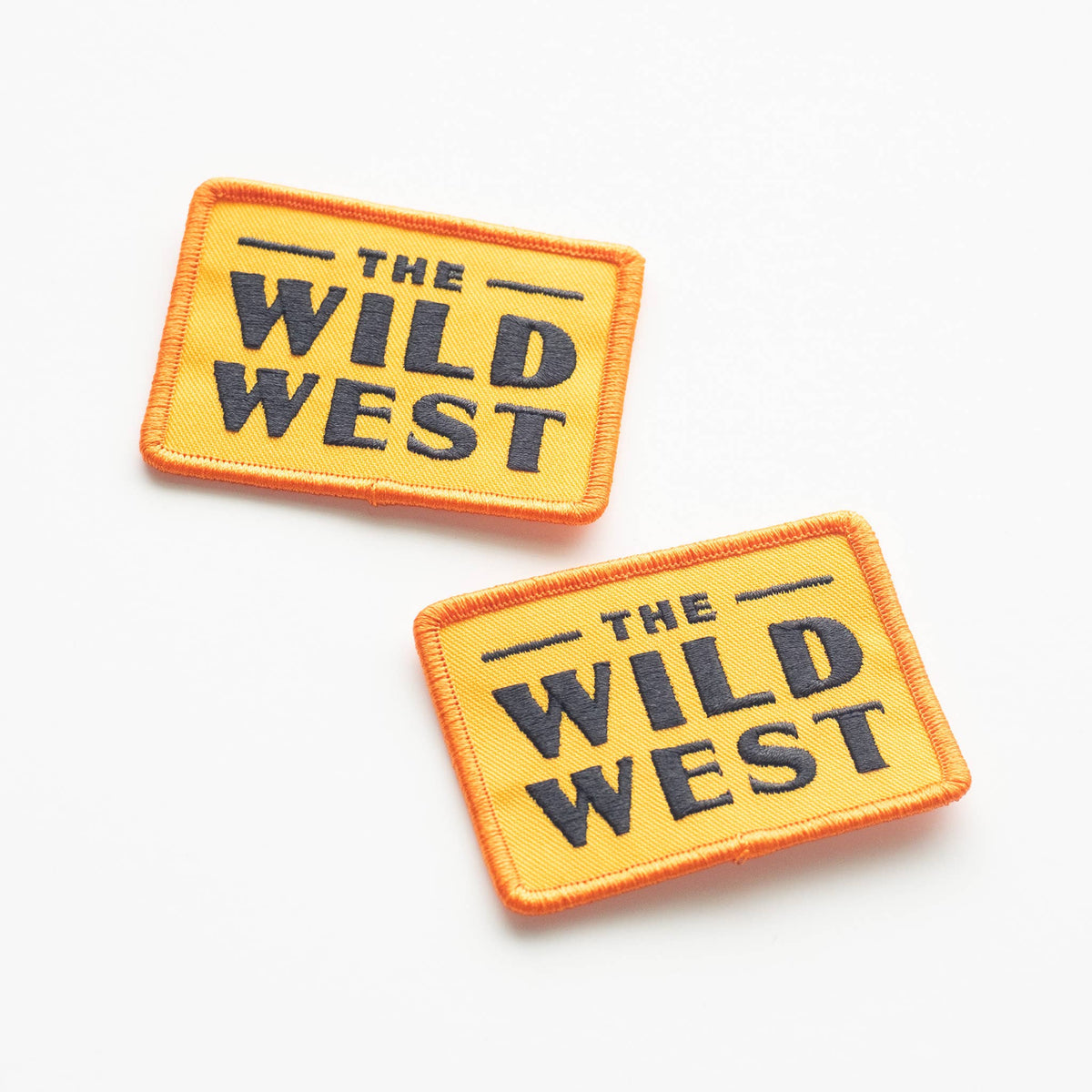 The Wild West patches on a white background.