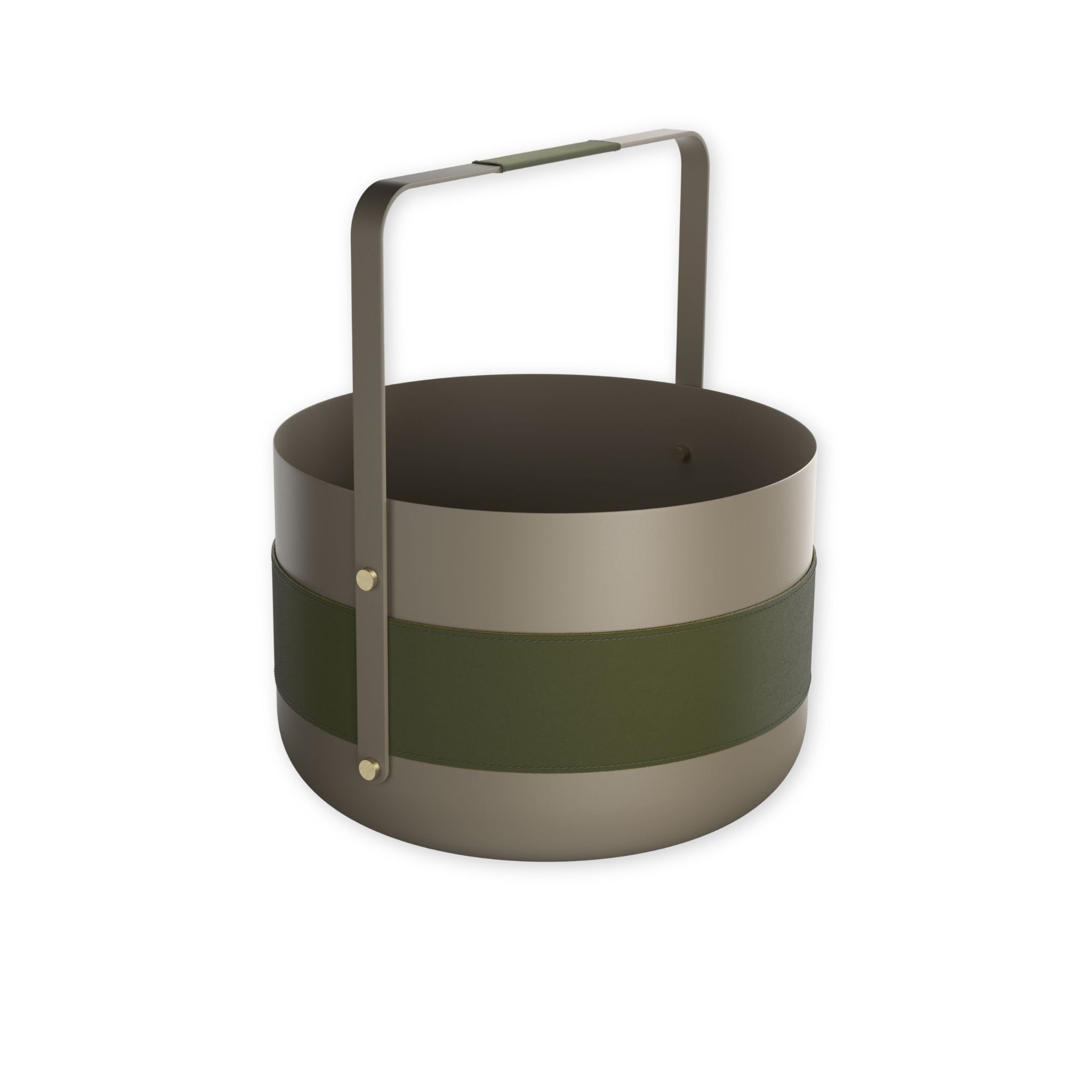 Wood Basket - Olive