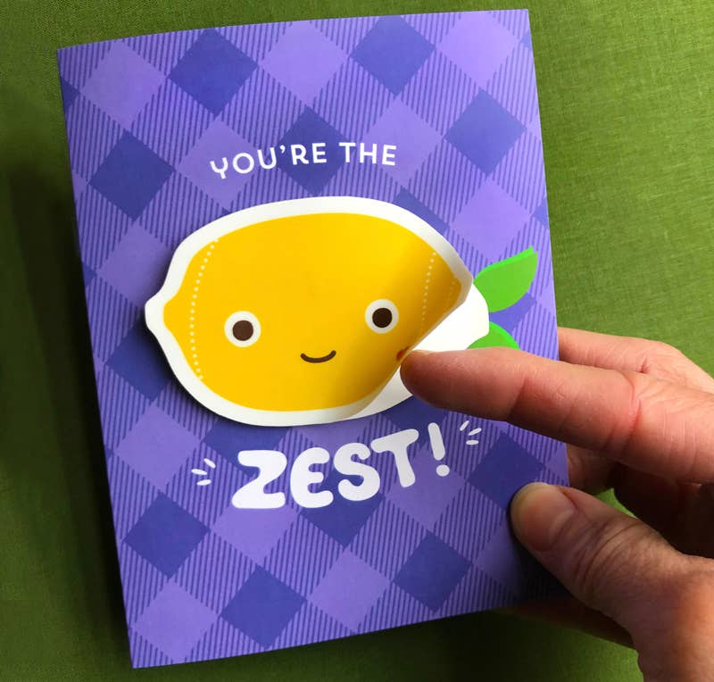 Latte Sticker Thank You Card