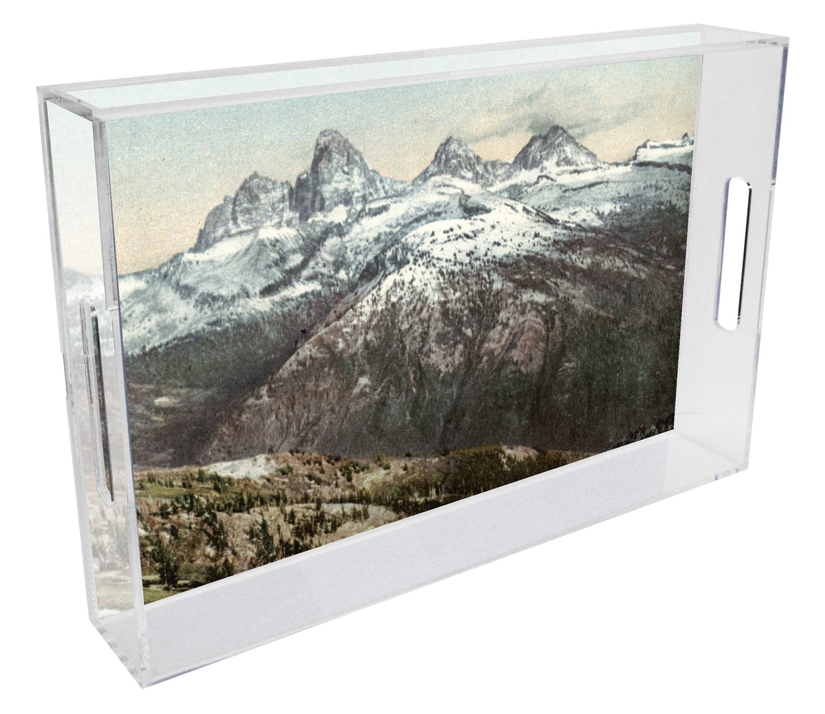 Grand Tetons, Wyoming Lucite Serving Tray