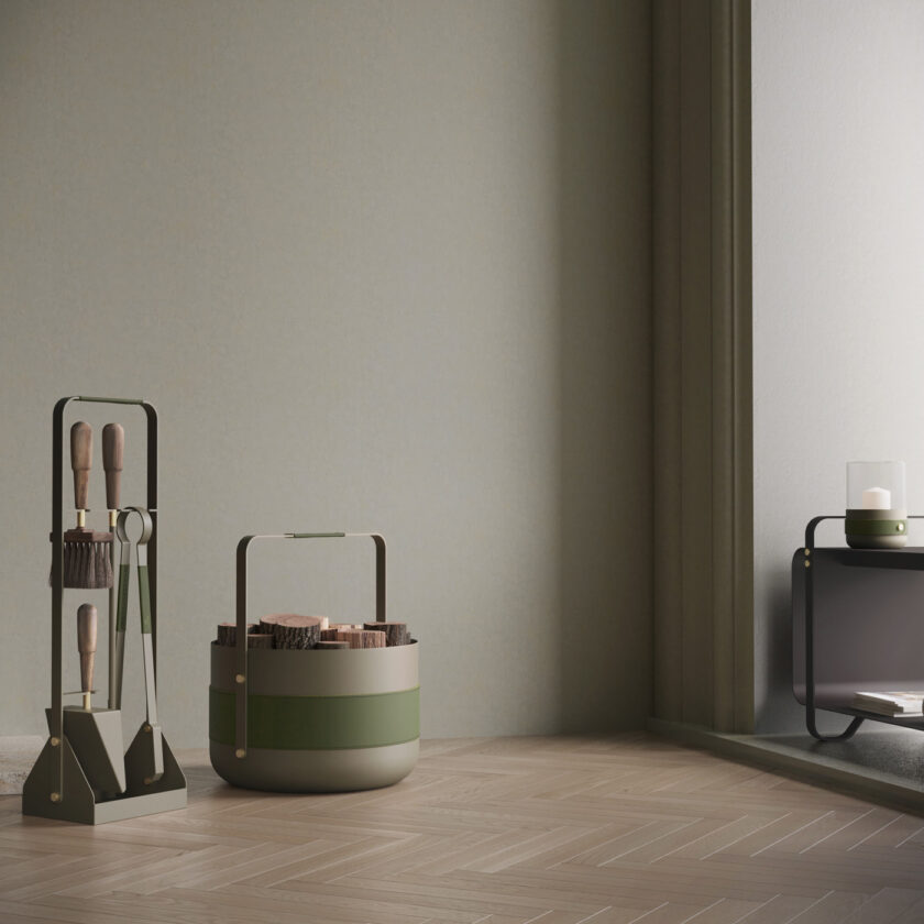Wood Basket - Olive