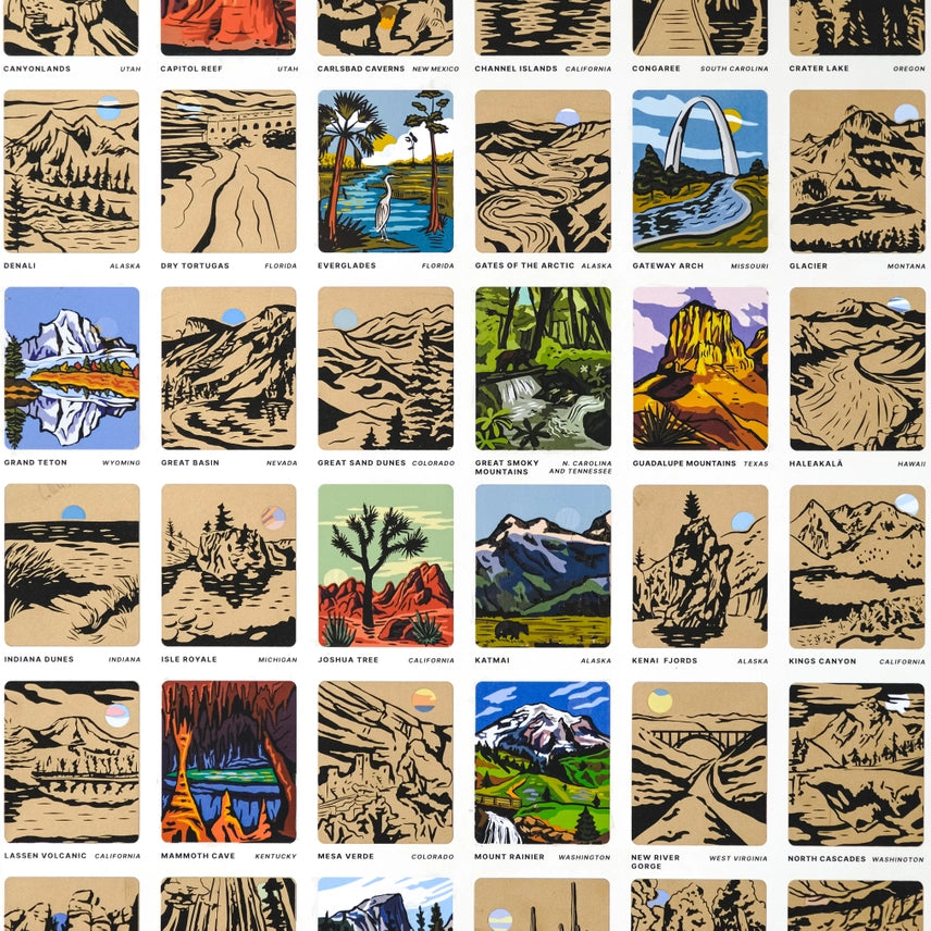 National Park Scratch Off Map