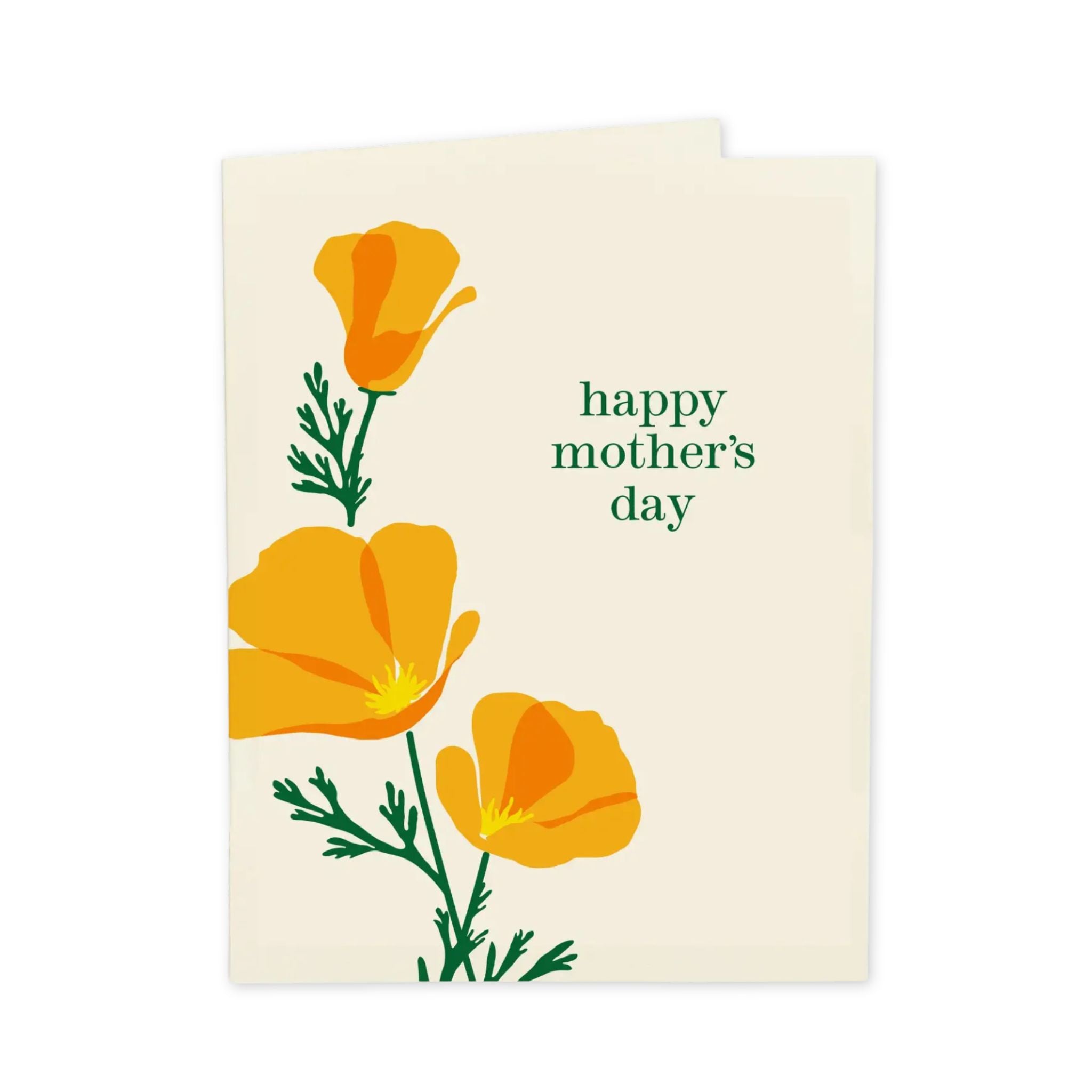 California Poppies Mother's Day Card