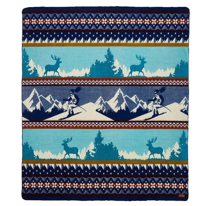 Lakes Of Western Siberia Fleece Blanket by Pro-syanov 