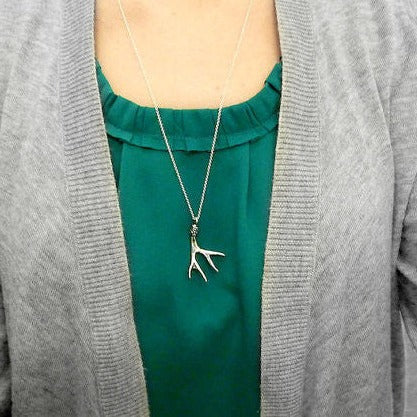 Single Deer Antler Necklace