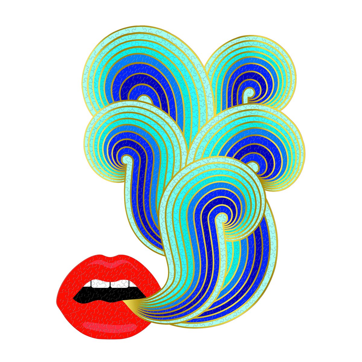Jonathan Adler Lips 750 Piece Jigsaw Puzzle