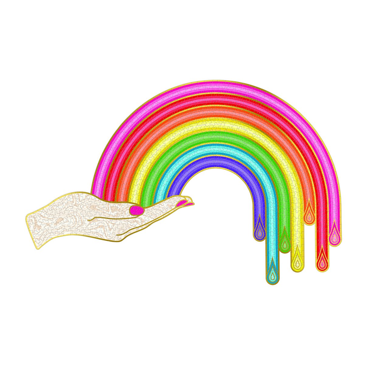 Jonathan Adler Rainbow 750 Piece Jigsaw Puzzle