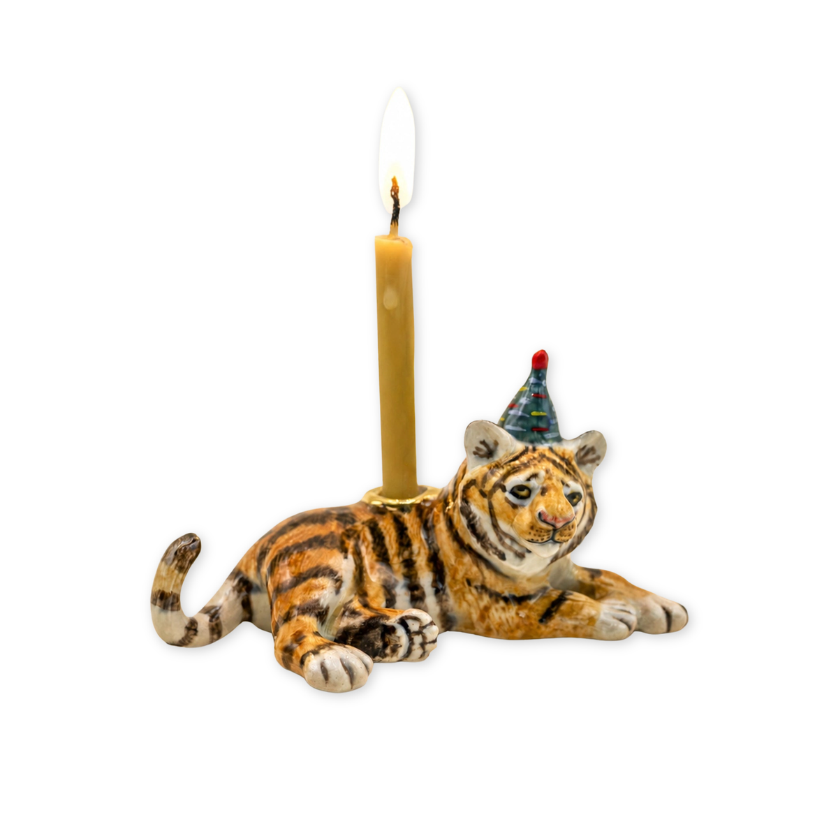 Year of the Tiger porcelain party animal cake topper by Camp Hollow