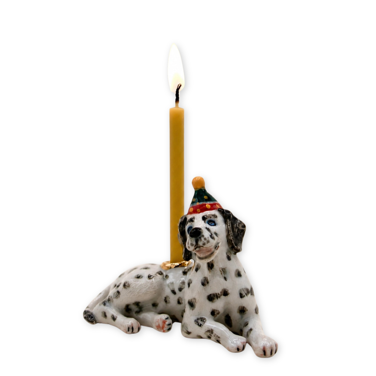 Dalmatian porcelain party animal cake topper by Camp Hollow