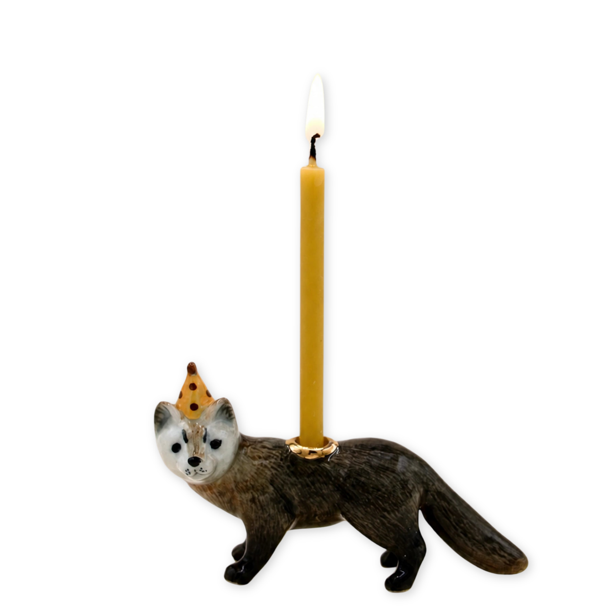 Mink porcelain party animal cake topper by Camp Hollow