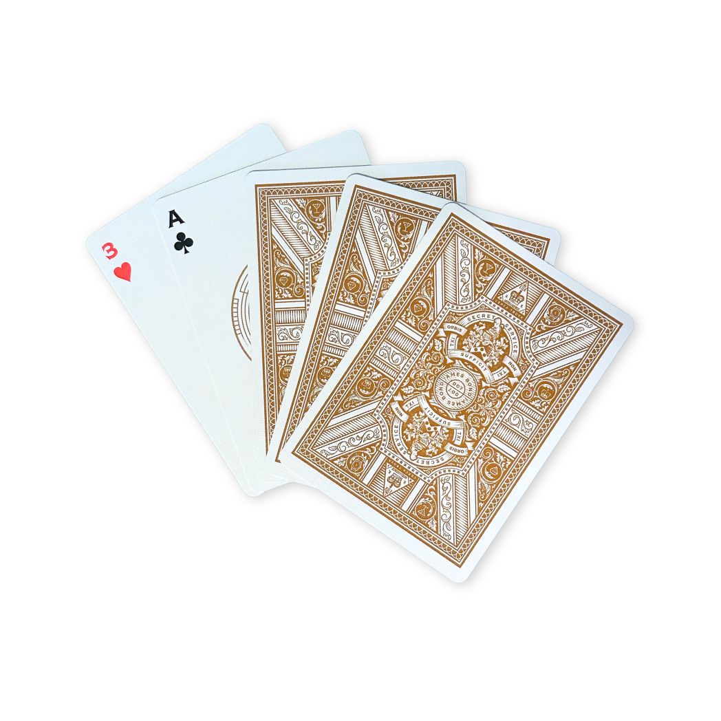 James Bond 007 theory 11 laying cards. 